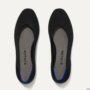 NEW Rothy’s Square Toe Ballet Flat in Black Size 9